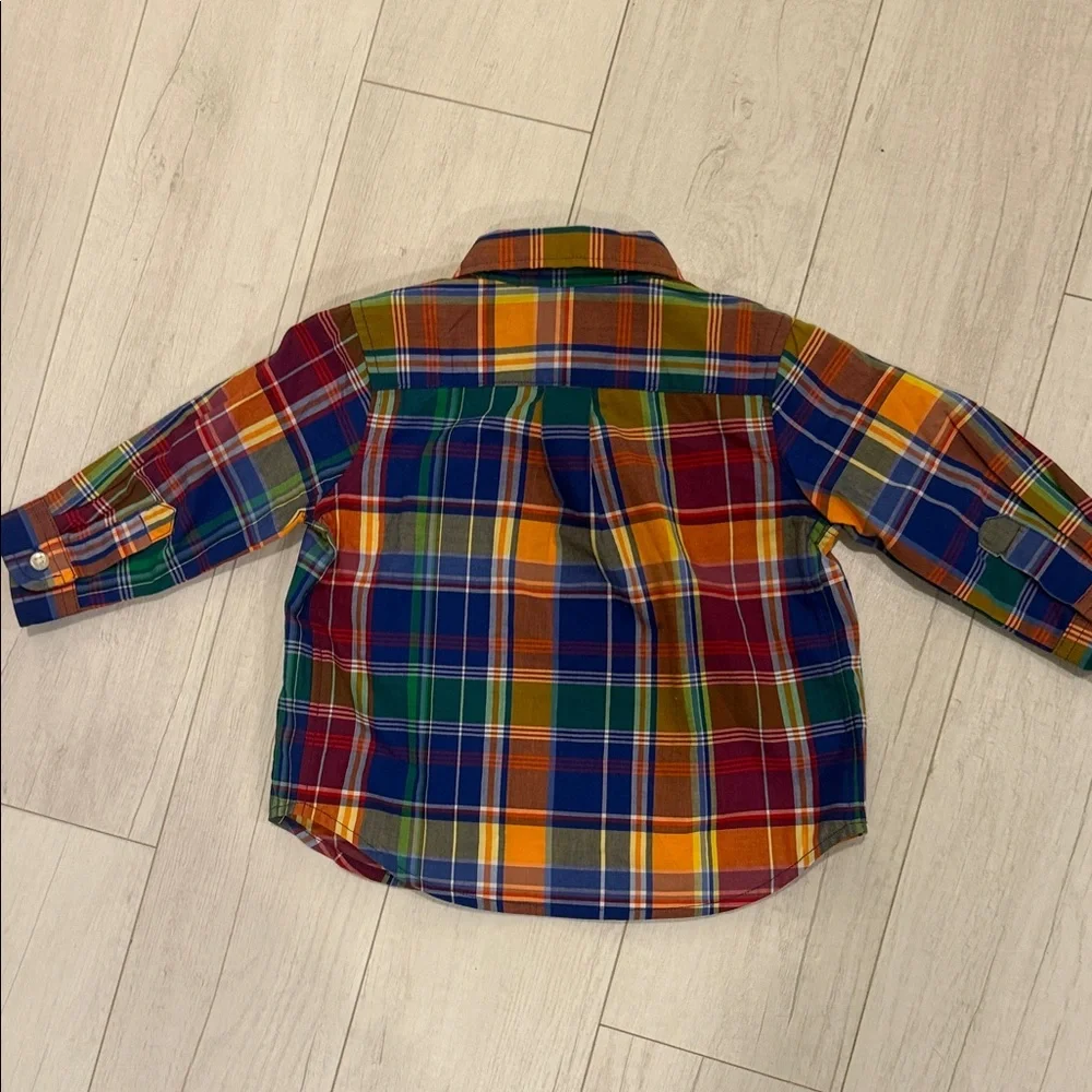 Ralph Lauren Kids Colorful Plaid Button Down Shirt